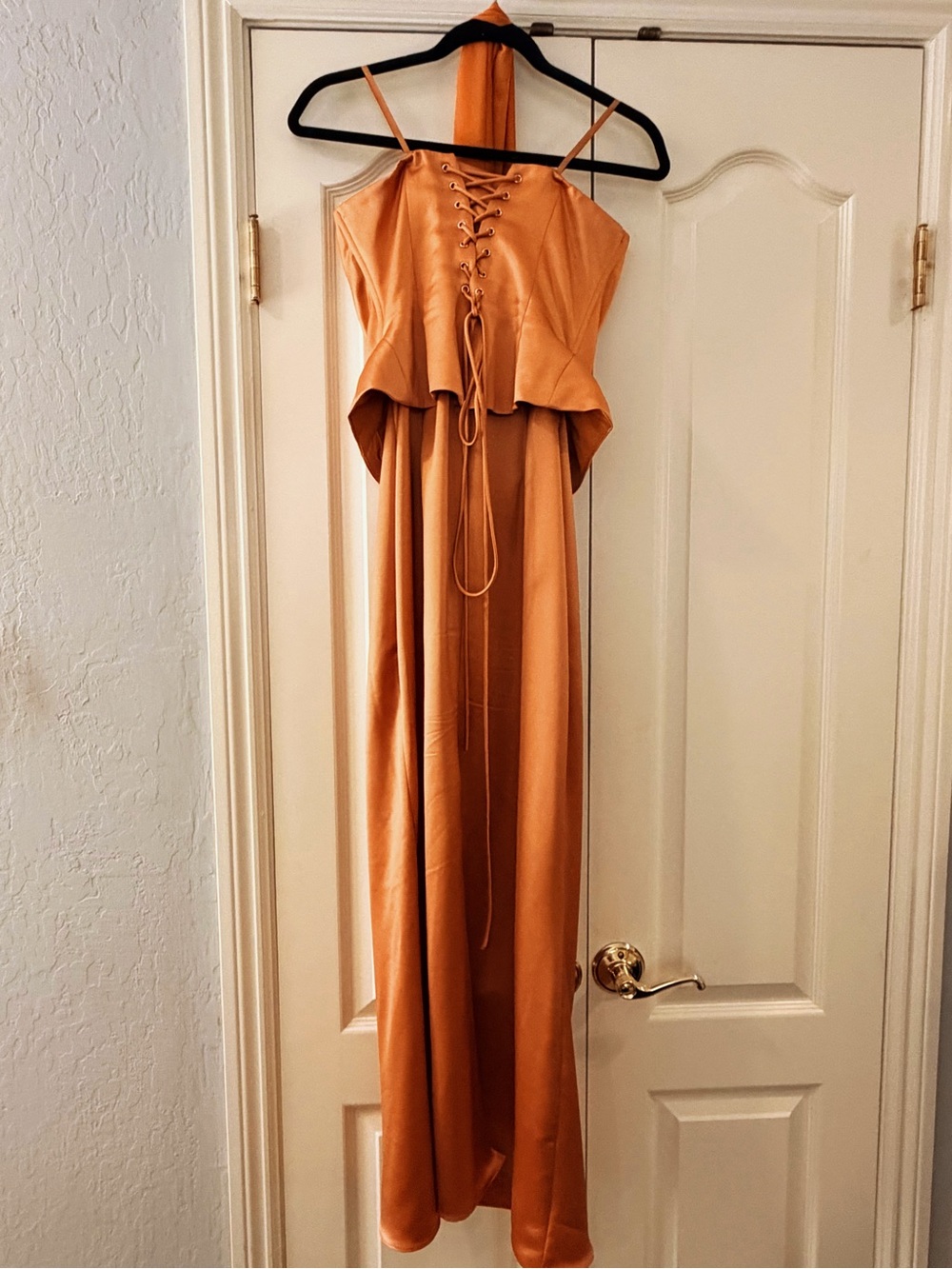 Anthropologie Corset Satin Dress - Picture 6 of 9